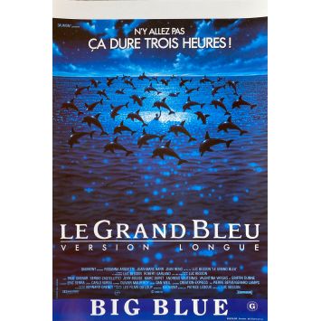 THE BIG BLUE Belgian Movie Poster- 11x20 in. - 1998 - Luc Besson, Jean Reno