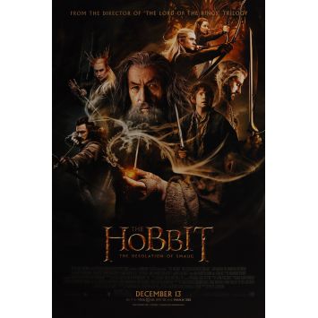 LE HOBBIT 2 LA DESOLATION DE SMAUG Affiche de film- 69x102 cm. - 2013 - Martin Freeman, Peter Jackson