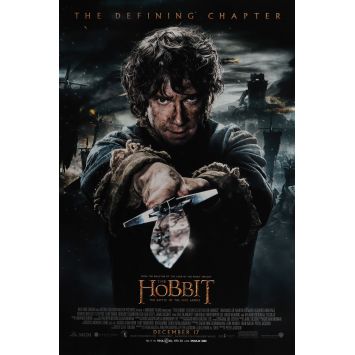 LE HOBBIT 3 LA BATAILLE DES 5 ARMEES Affiche de film- 69x102 cm. - 2015 - Martin Freeman, Peter Jackson