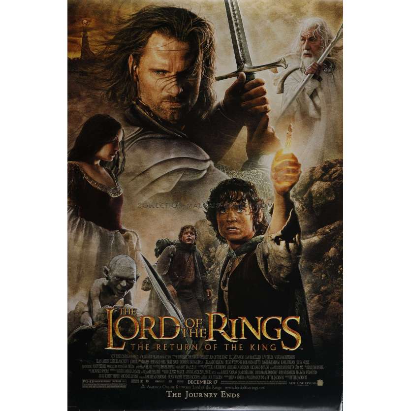 LORD OF THE RING - THE RETURN OF THE KING U.S Movie Poster- 27x40 in. - 2003 - Peter Jackson, Viggo Mortensen