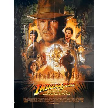 INDIANA JONES AND THE KINGDOM OF THE CRYSTAL SKULL French Movie Poster- 47x63 in. - 2008 - Steven Spielberg, Harrison Ford