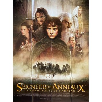 LE SEIGNEUR DES ANNEAUX - LA COMMUNAUTE Affiche de film- 120x160 cm. - 2001 - Viggo Mortensen, Peter Jackson