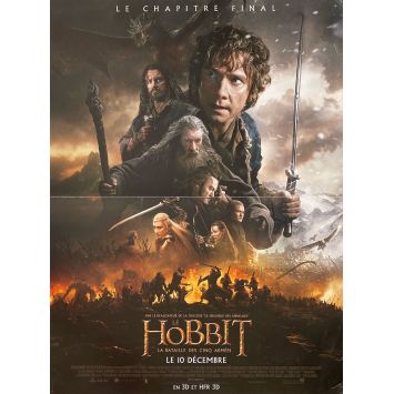 THE HOBBIT 3 French Movie Poster Def. - 15x21 in. - 2015 - Peter Jackson, Martin Freeman