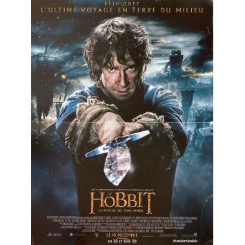 LE HOBBIT 3 LA BATAILLE DES 5 ARMEES Affiche de film Prev. - 40x54 cm. - 2015 - Martin Freeman, Peter Jackson