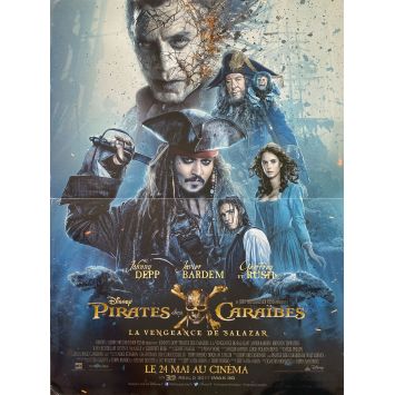 PIRATES OF THE CARIBBEAN: DEAD MEN TELL NO TALES French Movie Poster- 15x21 in. - 2017 - Joachim Rønning, Johnny Depp