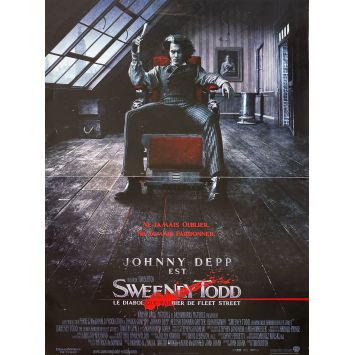 SWEENEY TODD Affiche de film Prev. - 40x54 cm. - 2007 - Johnny Depp, Tim Burton