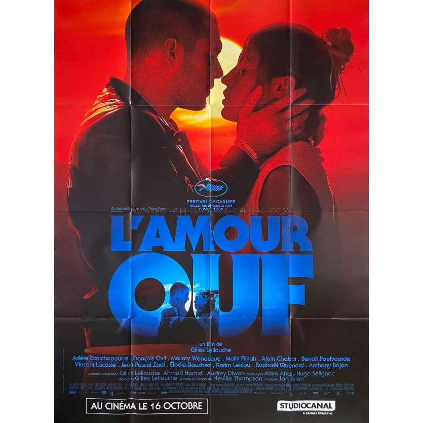 BEATING HEARTS French Movie Poster- 47x63 in. - 2024 - Gilles Lellouche, Adèle Exarchopoulos