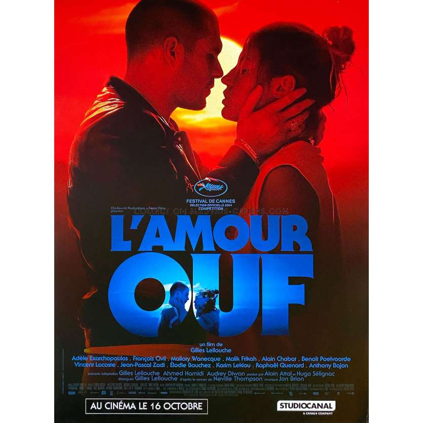 BEATING HEARTS French Movie Poster- 15x21 in. - 2024 - Gilles Lellouche, Adèle Exarchopoulos