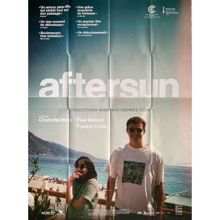 AFTERSUN French Movie Poster- 47x63 in. - 2022 - Charlotte Wells, Paul Mescal