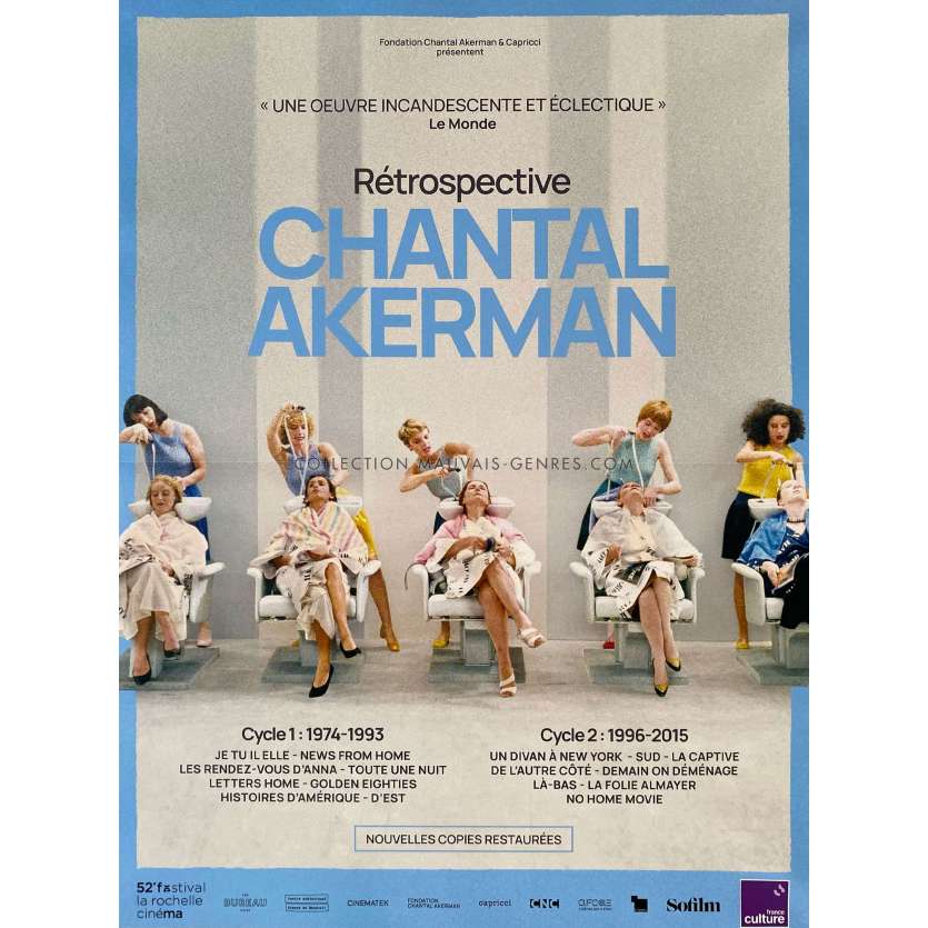 CHANTAL AKERMAN RETROSPECTIVE French Movie Poster- 15x21 in. - 2024 - Chantal Akerman, Delphine Seyrig