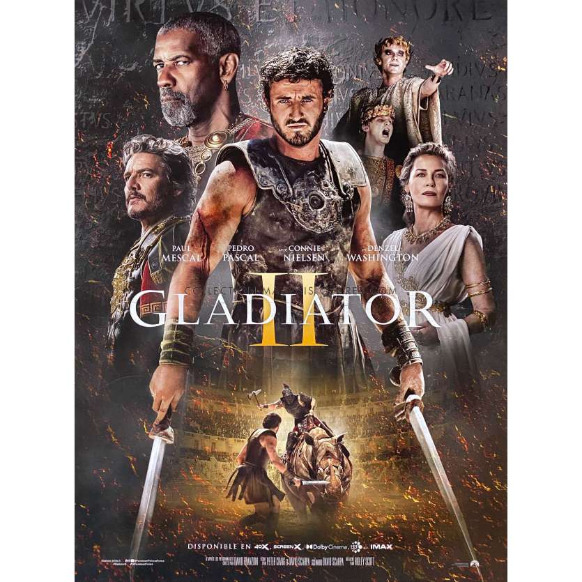 GLADIATOR II Affiche de film- 40x54 cm. - 2024 - Pedro Pascal, Ridley Scott