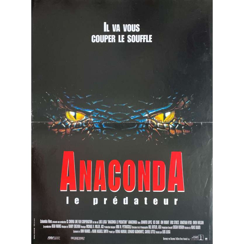 ANACONDA Affiche de film- 40x54 cm. - 1997 - Jennifer Lopez, Luis Llosa