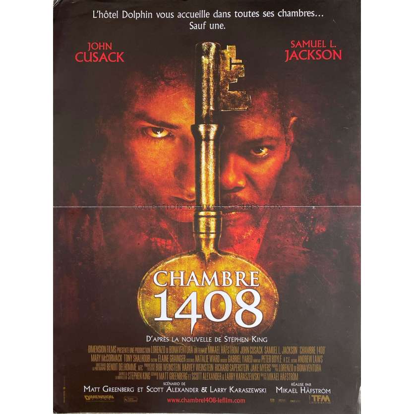 CHAMBRE 1408 Affiche de film- 40x54 cm. - 2007 - John Cusak, Stephen King