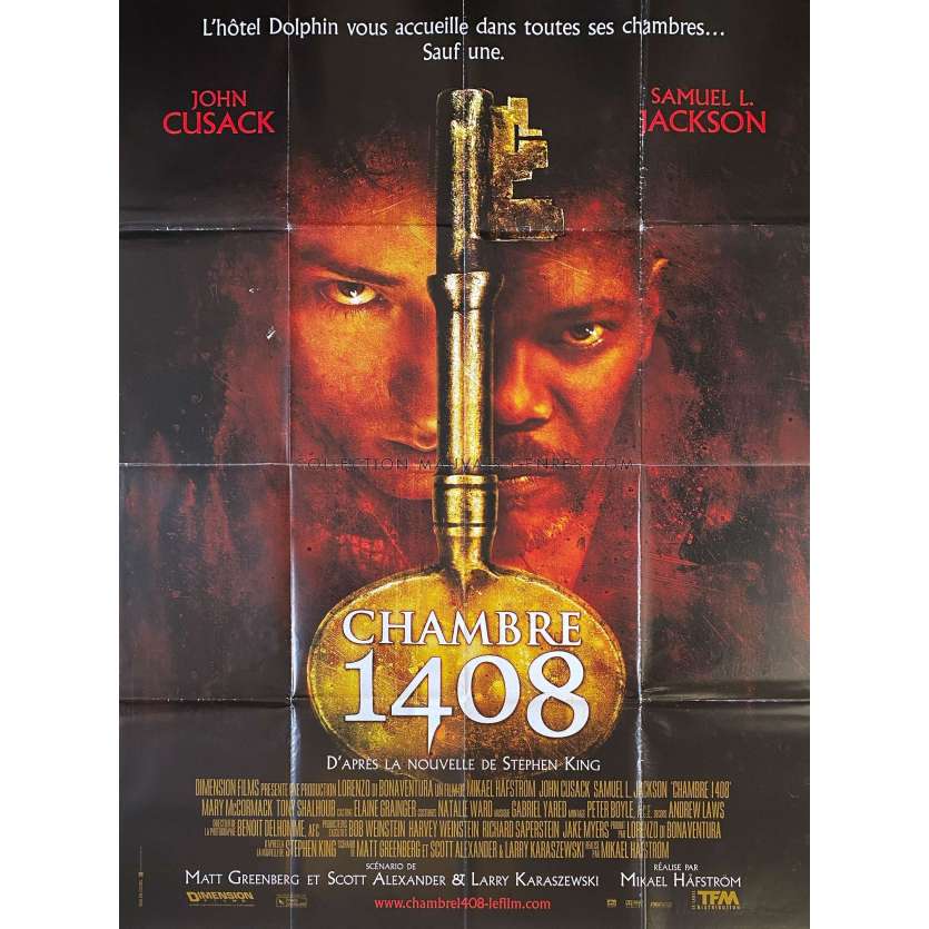 ROOM 1408 French Movie Poster- 47x63 in. - 2007 - Stephen King, John Cusak