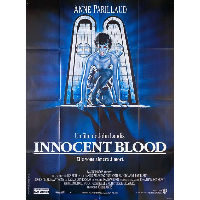 INNOCENT BLOOD Affiche de film- 120x160 cm. - 1992 - Anne Parillaud, John Landis