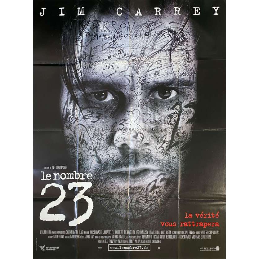 LE NOMBRE 23 Affiche de film- 120x160 cm. - 2007 - Jim Carrey, Joel Schumacher