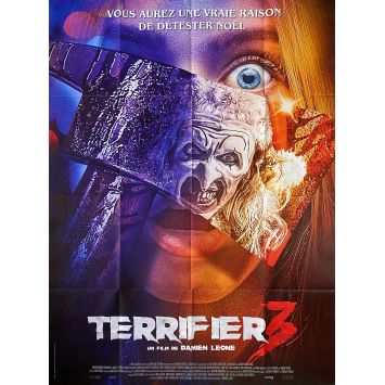 TERRIFIER 3 French Movie Poster- 47x63 in. - 2024 - Damien Leone, David Howard Thornton