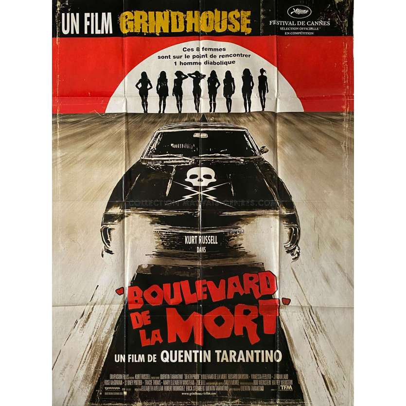 BOULEVARD DE LA MORT Affiche de film- 120x160 cm. - 2007 - Kurt Russell, Quentin Tarantino