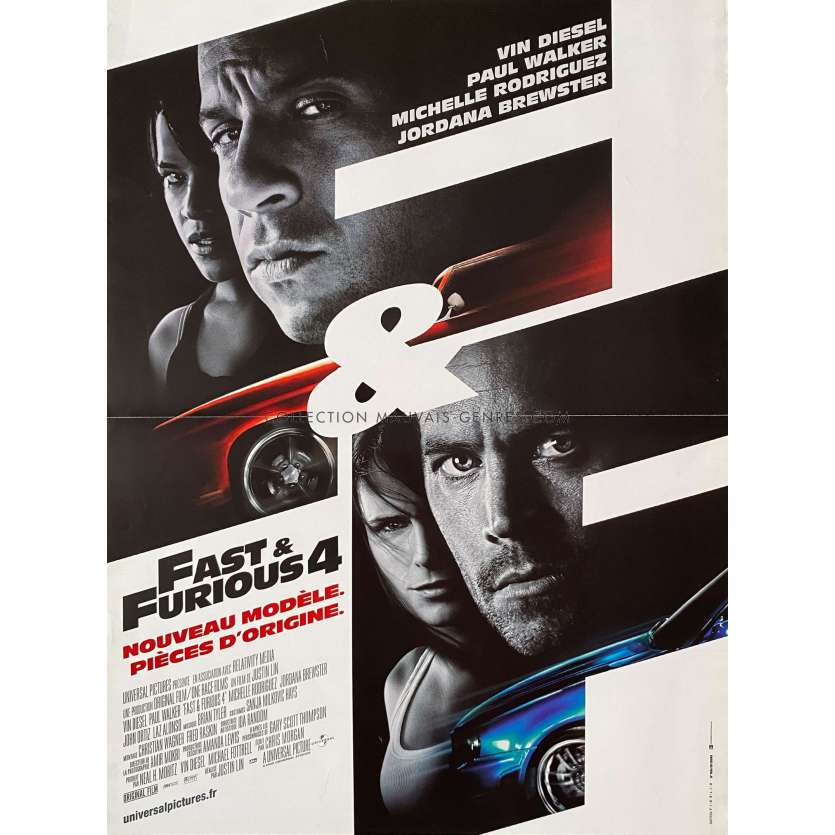 FAST AND FURIOUS 4 Affiche de film- 40x54 cm. - 2008 - Vin Diesel, Justin Lin