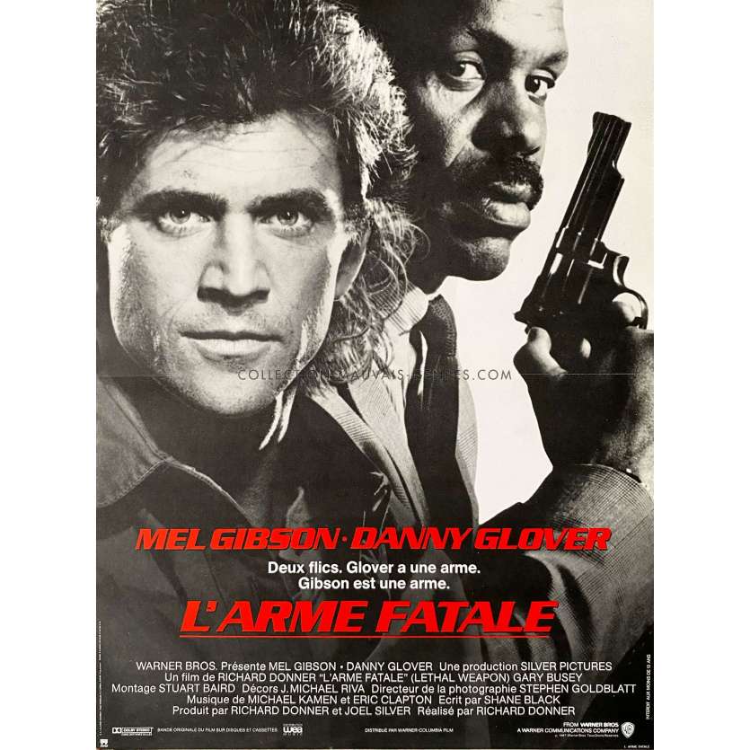 L'ARME FATALE Affiche de film- 40x54 cm. - 1987 - Mel Gibson, Richard Donner