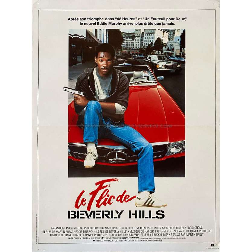 BEVERLY HILLS COP French Movie Poster- 15x21 in. - 1984 - Martin Brest, Eddy Murphy