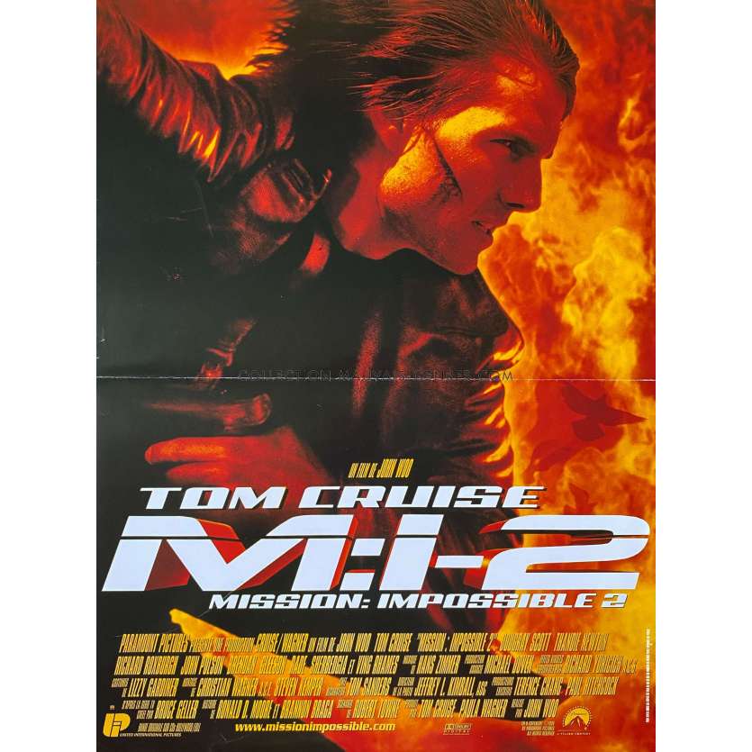 MISSION IMPOSSIBLE 2 Affiche de film- 40x54 cm. - 2000 - Tom Cruise, John Woo