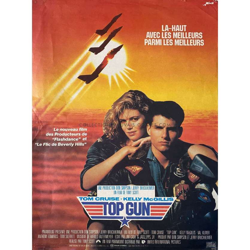 TOP GUN Affiche de film Cineposter - 40x54 cm. - 1986/R1988 - Tom Cruise, Tony Scott