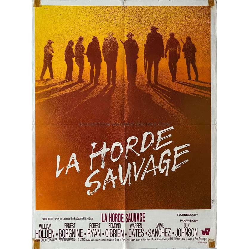 LA HORDE SAUVAGE Affiche de film- 60x80 cm. - 1969 - Robert Ryan, Sam Peckinpah