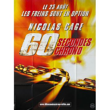 60 SECONDES CHRONO Affiche de film- 120x160 cm. - 2000 - Nicolas Cage, Dominic Sena