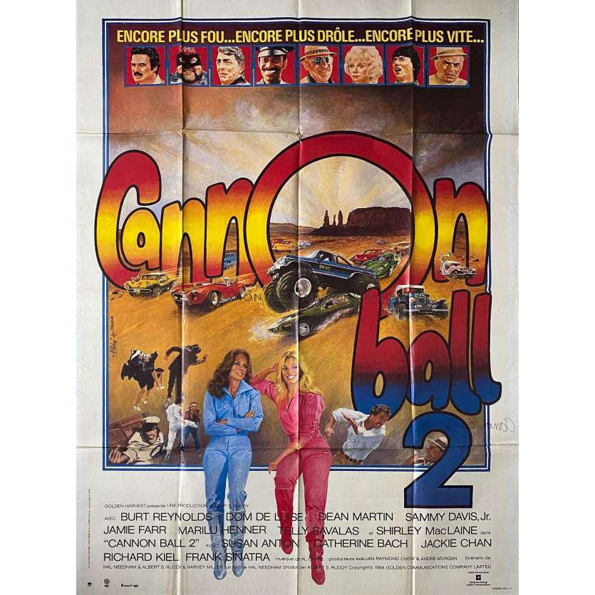 CANNONBALL 2 Affiche de film- 120x160 cm. - 1984 - Burt Reynolds, Hal Needham