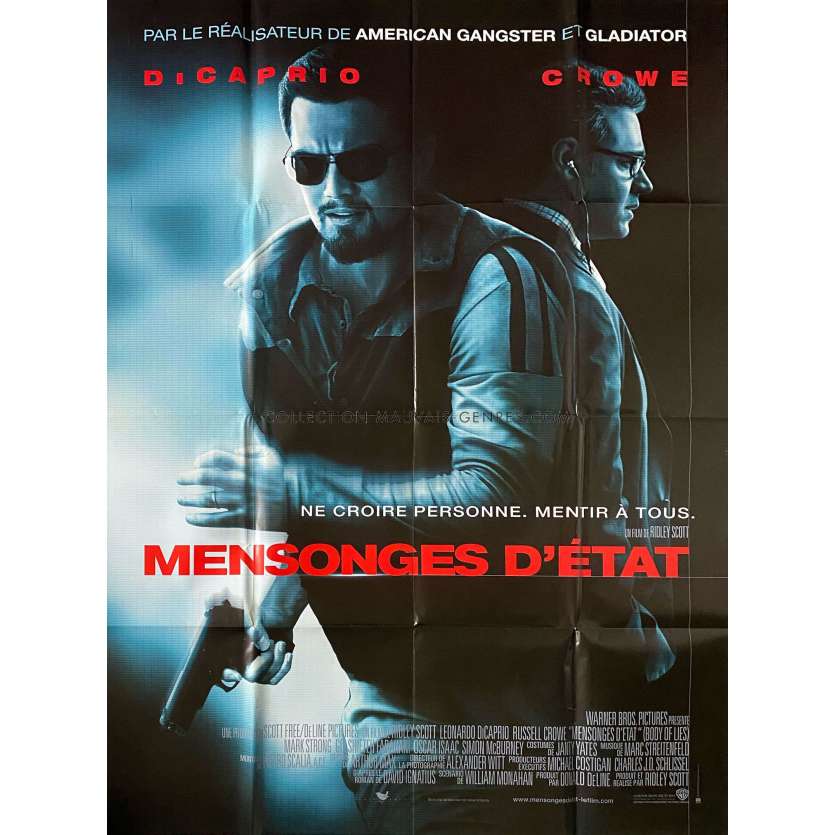 MENSONGES D'ETAT Affiche de film- 120x160 cm. - 2008 - Leonardo DiCaprio, Ridley Scott