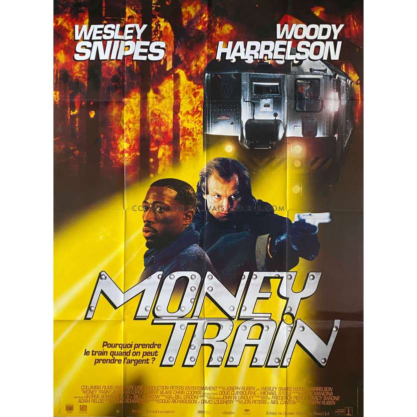 MONEY TRAIN French Movie Poster- 47x63 in. - 1995 - Joseph Ruben, Wesley Snipes