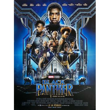 BLACK PANTHER Affiche de film- 40x54 cm. - 2018 - Chadwick Boseman, Ryan Coogler