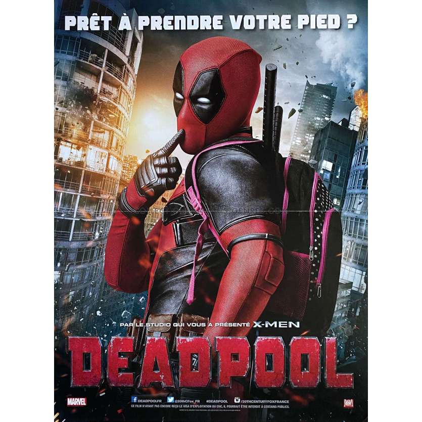 DEADPOOL Affiche de film- 40x54 cm. - 2016 - Ryan Reynolds, Tim Miller