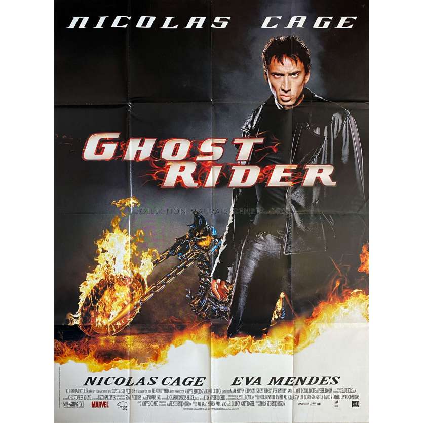 GHOST RIDER Affiche de film- 120x160 cm. - 2007 - Nicolas Cage, Mark Steven Johnson