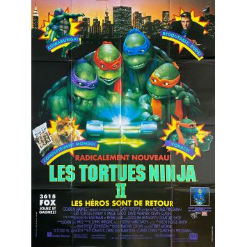 LES TORTUES NINJA 2 Affiche de film- 120x160 cm. - 1991 - David Warner, Michael Pressman