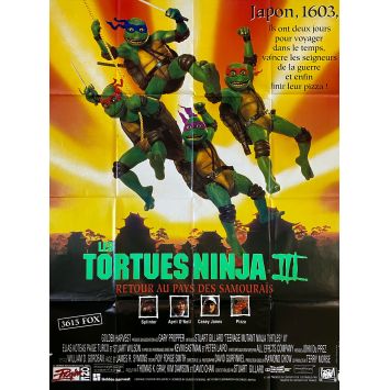 LES TORTUES NINJA 3 Affiche de film- 120x160 cm. - 1993 - Elias Koteas, Stuart Gillard