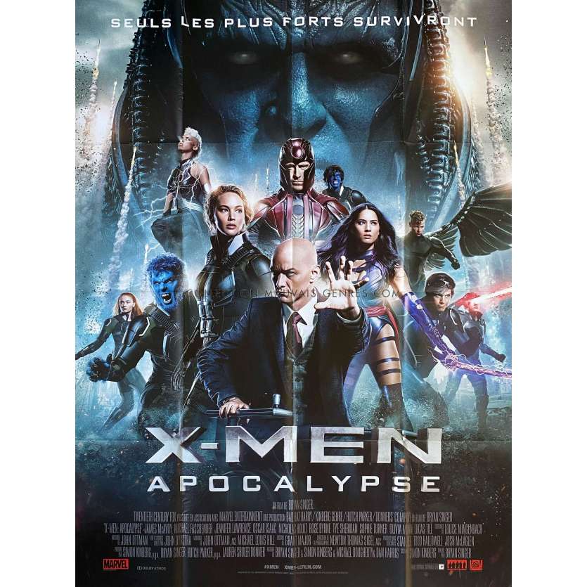 X-MEN APOCALYPSE Affiche de film- 120x160 cm. - 2016 - James McAvoy, Bryan Singer