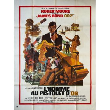 L'HOMME AU PISTOLET D'OR Affiche de film- 120x160 cm. - 1977/R1985 - Roger Moore, James Bond