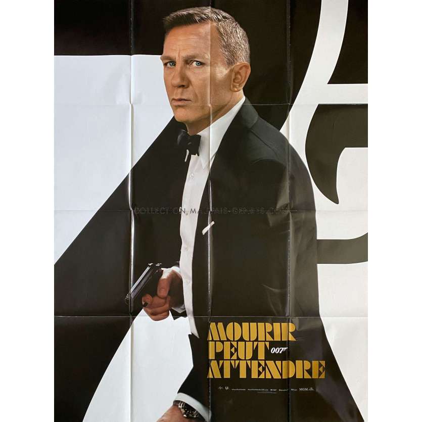 MOURIR PEUT ATTENDRE Affiche de film- 120x160 cm. - 2021 - Daniel Craig, Cary Joji Fukunaga