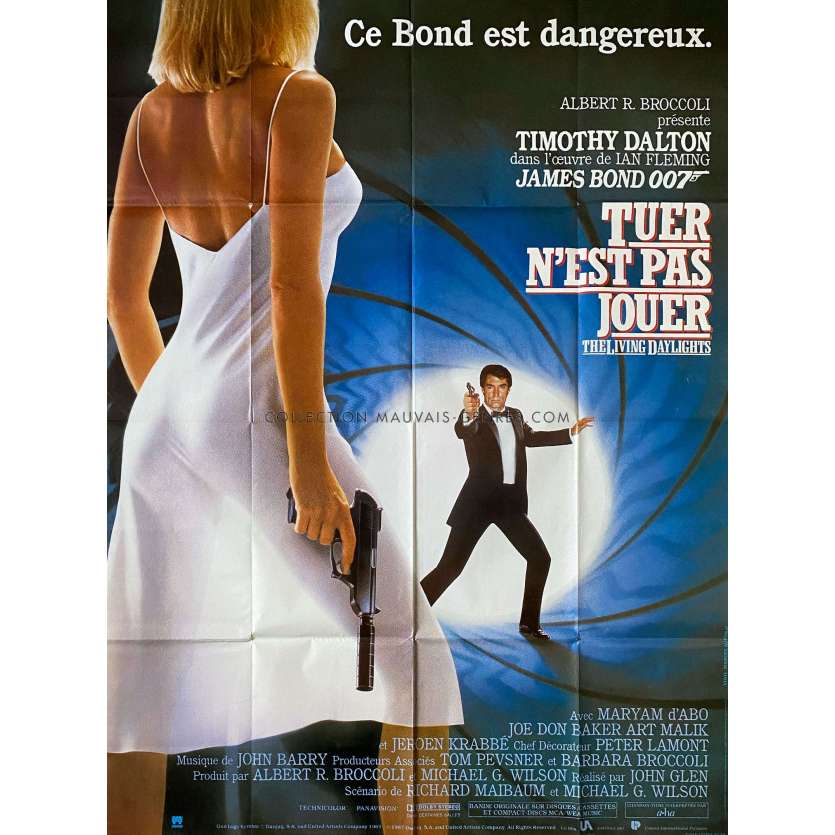 TUER N'EST PAS JOUER Affiche de film- 120x160 cm. - 1987 - Timothy Dalton, John Glen