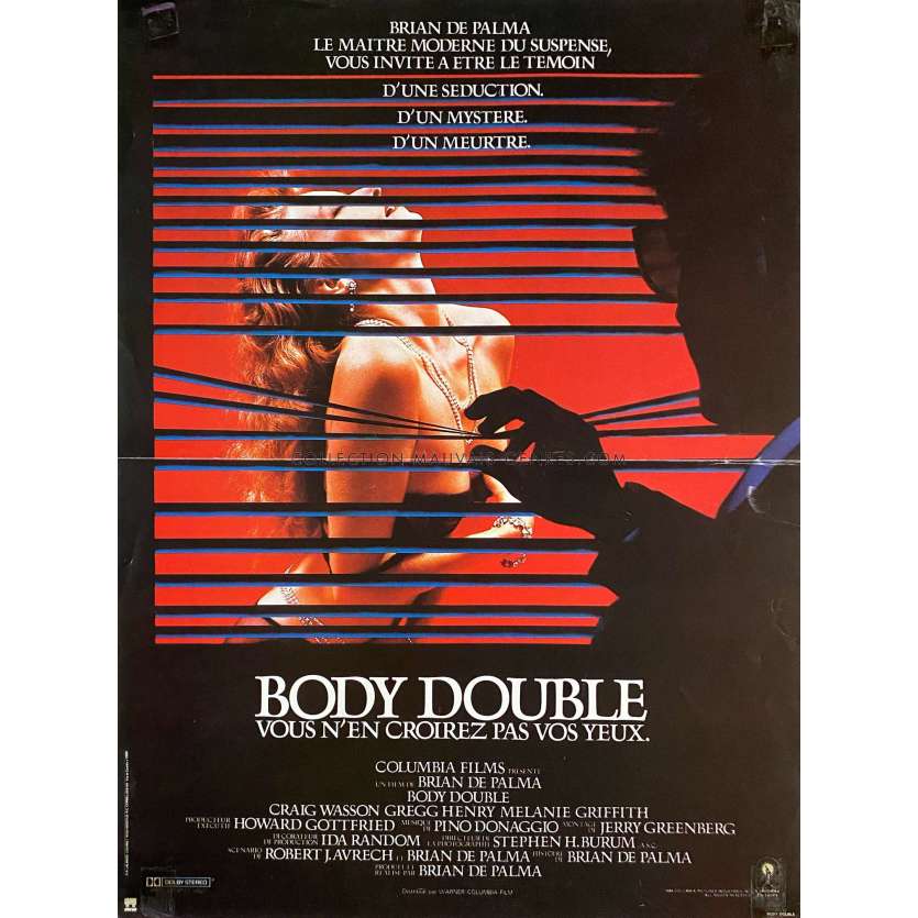 BODY DOUBLE Affiche de film- 40x54 cm. - 1984 - Melanie Griffith, Brian de Palma