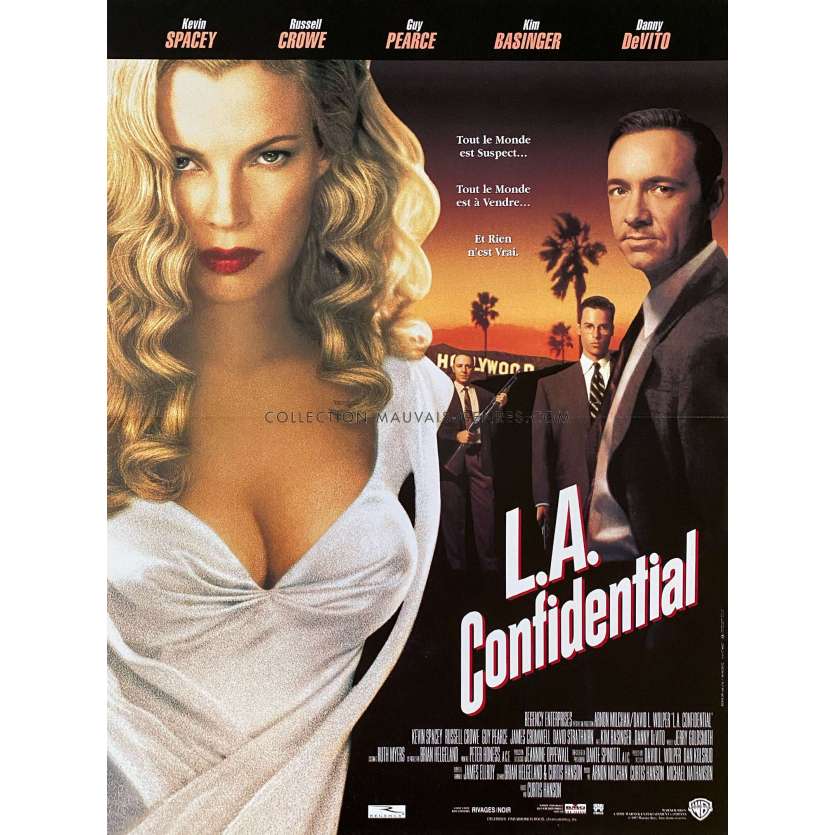 L.A. CONFIDENTIAL Affiche de film- 40x54 cm. - 1997 - Kevin Spacey, Curtis Hanson