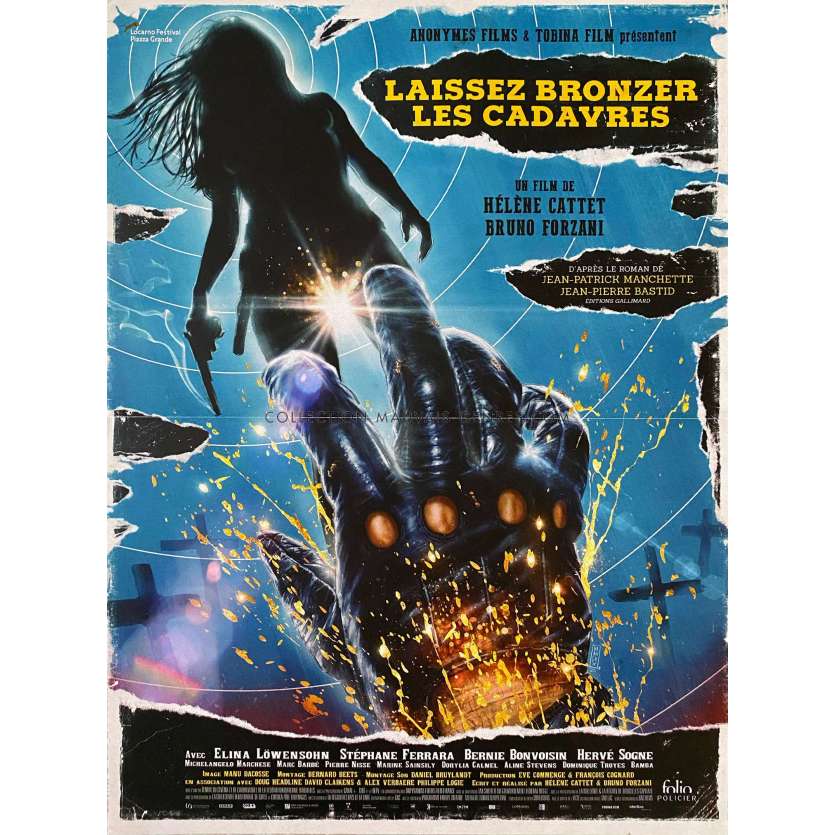 LET THE CORPSES TAN French Movie Poster- 15x21 in. - 2017 - Cattet / Forzani, Bernie Bonvoisin