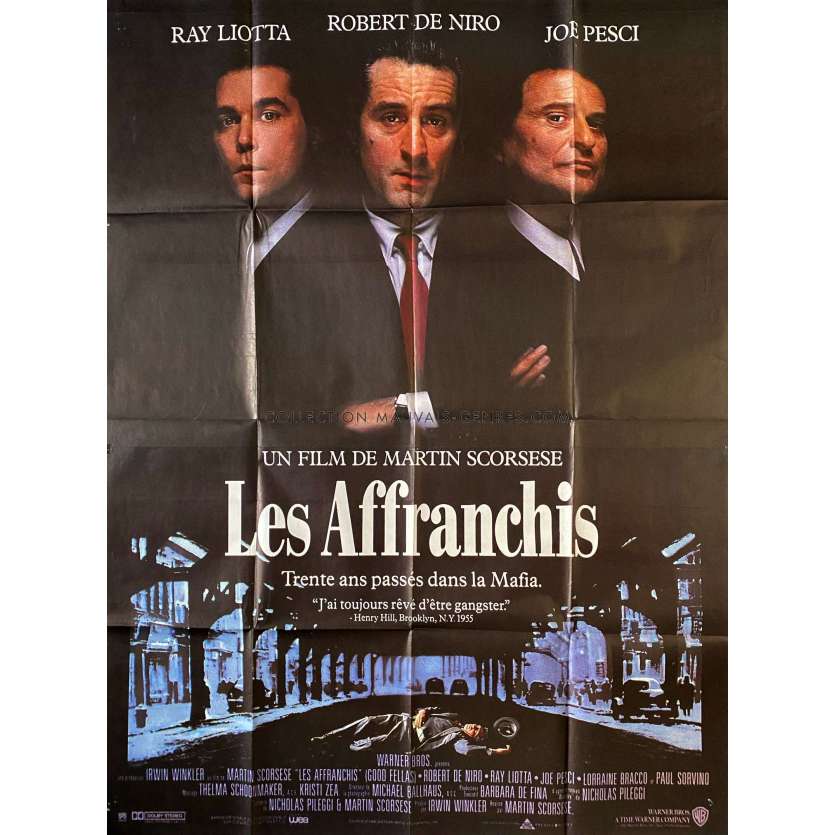 GOODFELLAS French Movie Poster- 47x63 in. - 1990 - Martin Scorsese, Robert de Niro