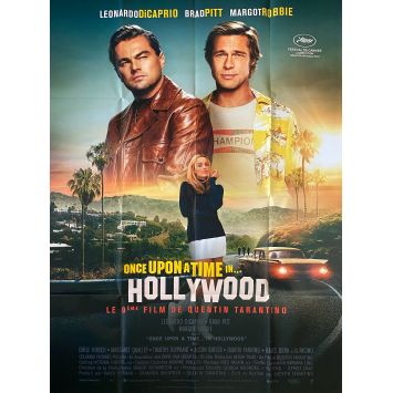 ONCE UPON A TIME IN HOLLYWOOD French Movie Poster Def. - 47x63 in. - 2019 - Quentin Tarantino, Leonardo DiCaprio