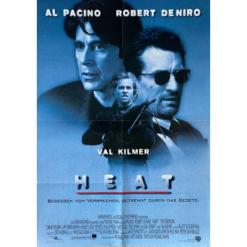 HEAT Affiche de film- 59x84 cm. - 1995 - Robert de Niro, Michael Mann