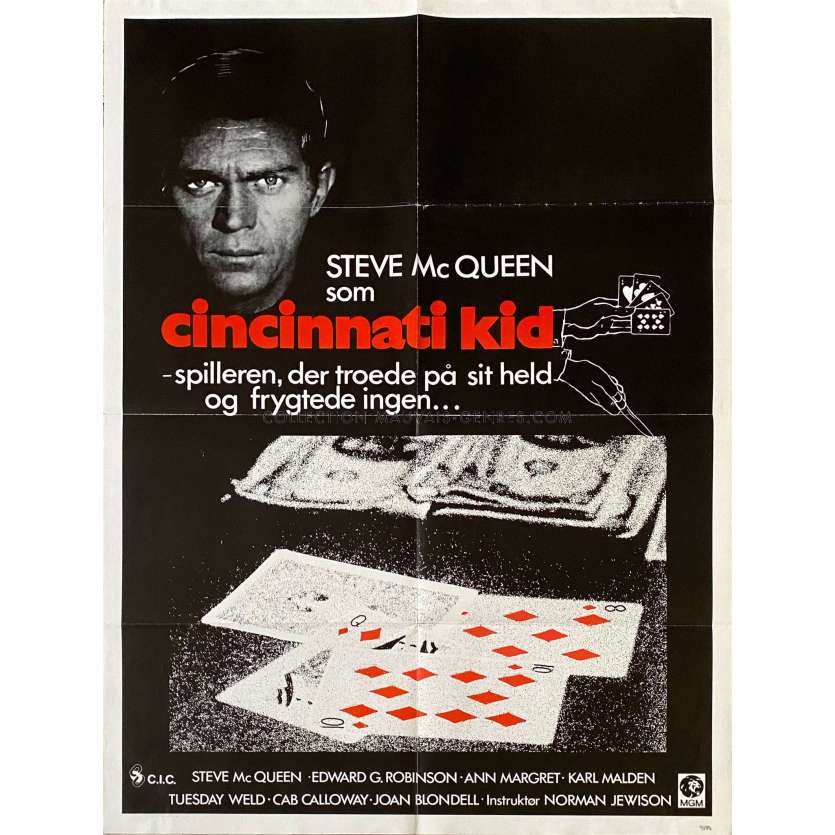 LE KID DE CINCINNATI Affiche de film- 62x85 cm. - 1965 - Steve McQueen, Norman Jewison