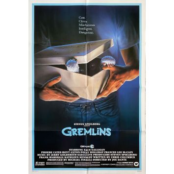 GREMLINS Affiche de film- 69x104 cm. - 1984 - Zach Galligan, Joe Dante