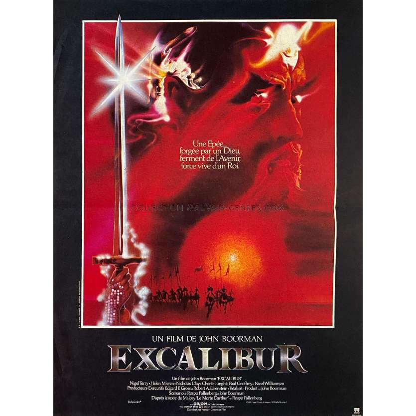 EXCALIBUR Affiche de film- 40x54 cm. - 1981 - Nigel Terry, John Boorman